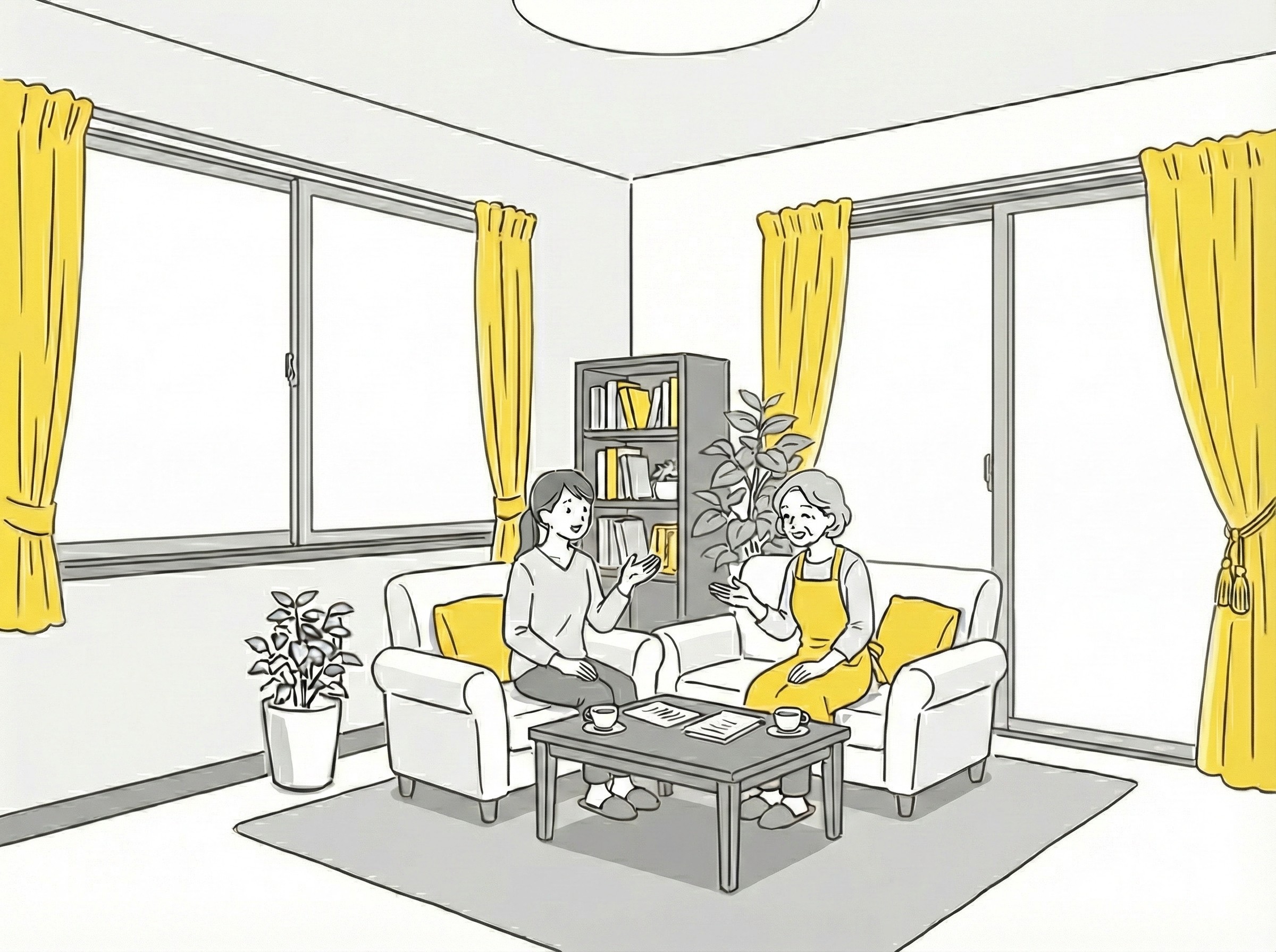 看護師訪問による安心体制