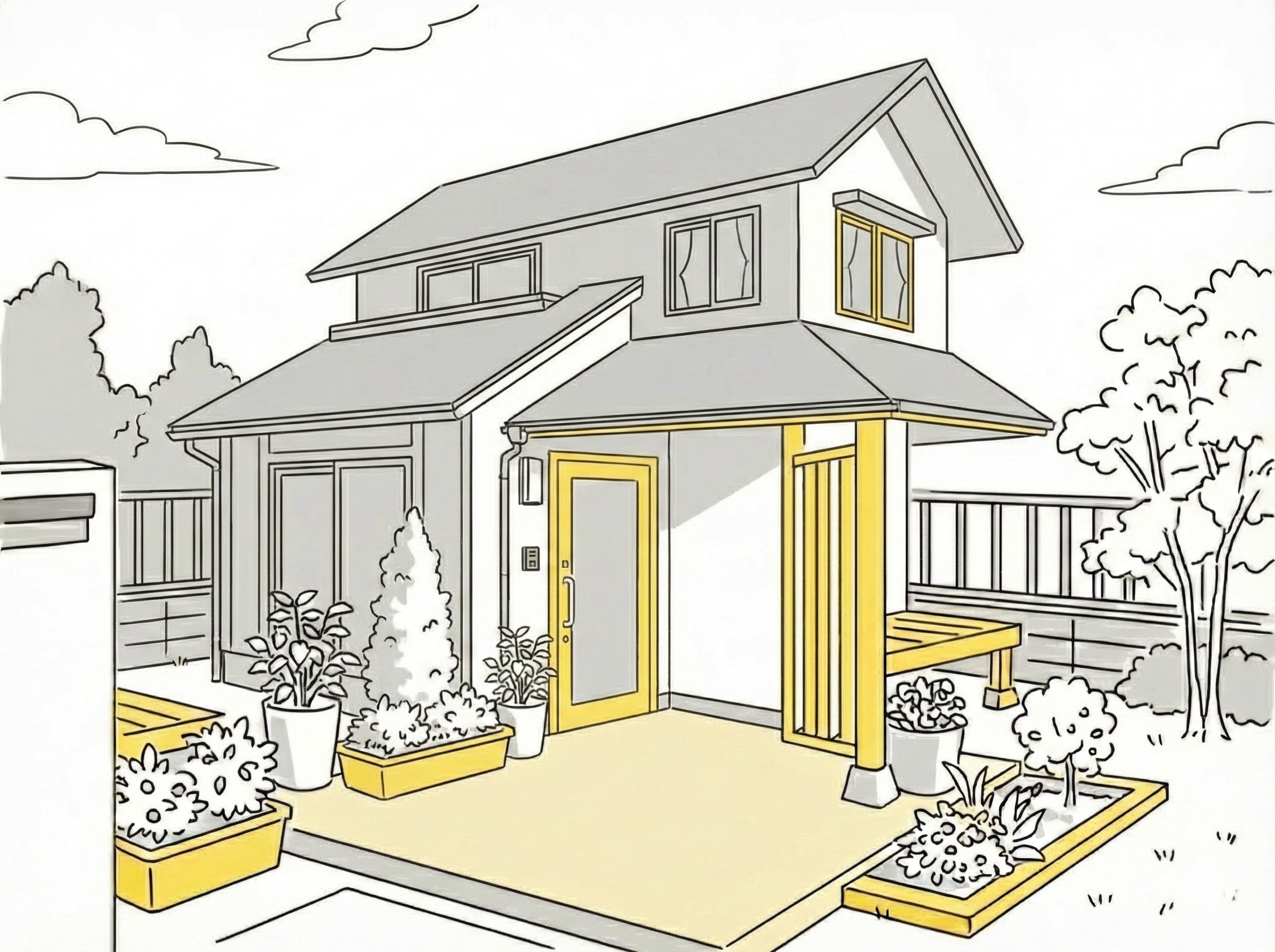 千里丘の閑静な住宅街